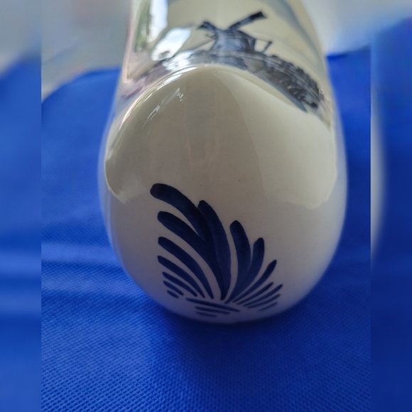 Large Antique Delft Shoe Delft Blue Wall Decor /Vase/ Tulip Pot - Picture 11 of 13